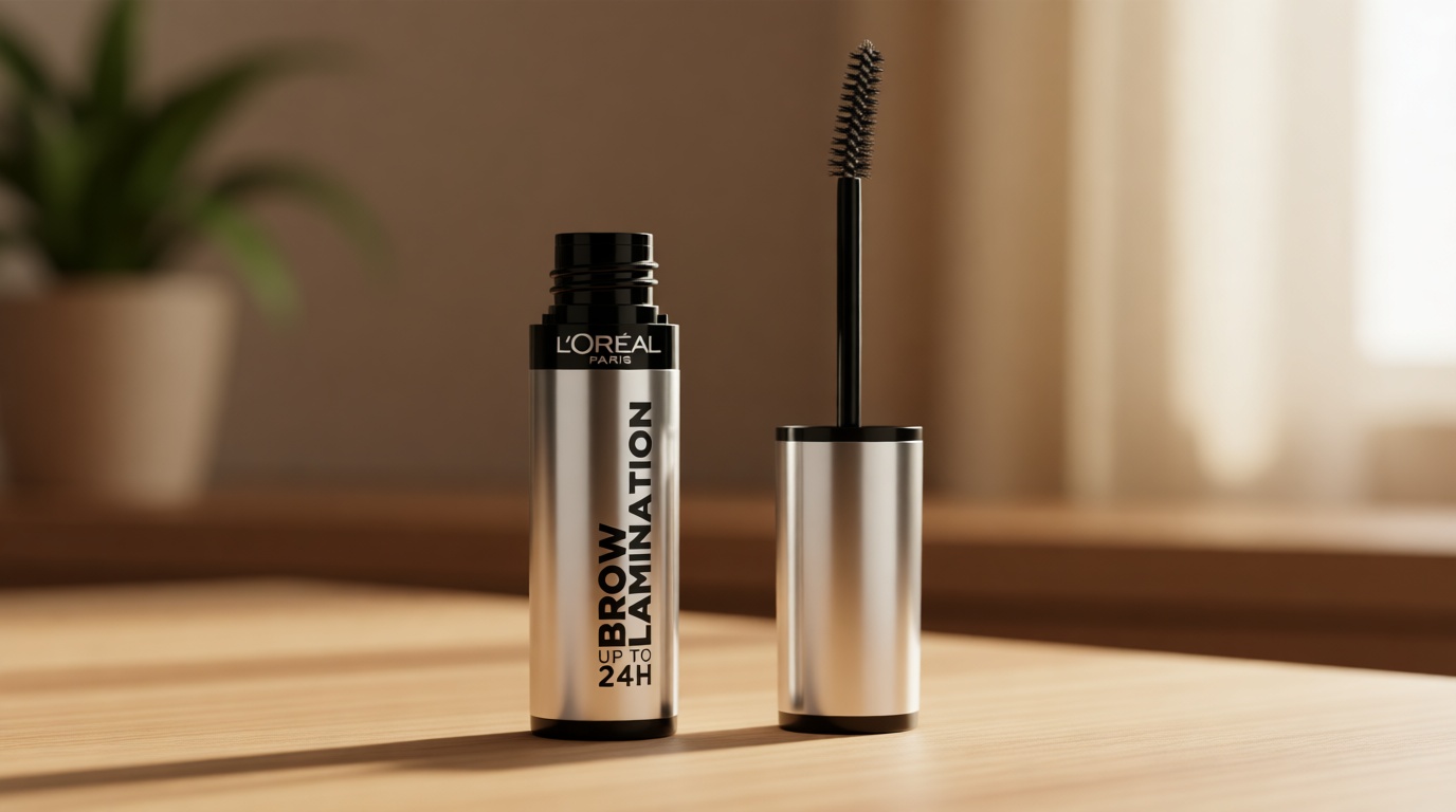 L'Oreal Paris Infallible Up To 24H Wear Brow Lamination, Water-Resistant Longwear Eyebrow Gel Make Up, Clear/Transparent, 0.16 Fl Oz