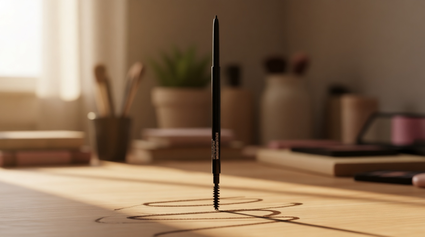 wet n wild Ultimate Brow Micro Eyebrow Retractable Pencil, Dark Brown, Ultra Fine 1.5mm Tip, Draws Tiny Brow Hairs