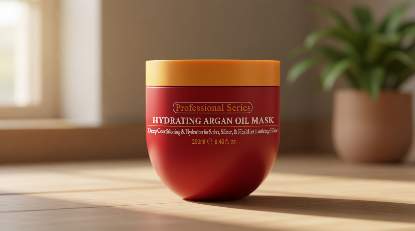 Arvazallia Hydrating Argan Oil Hair Mask and Deep Conditioner for Dry or Damaged Hair (8.45 oz Jar)