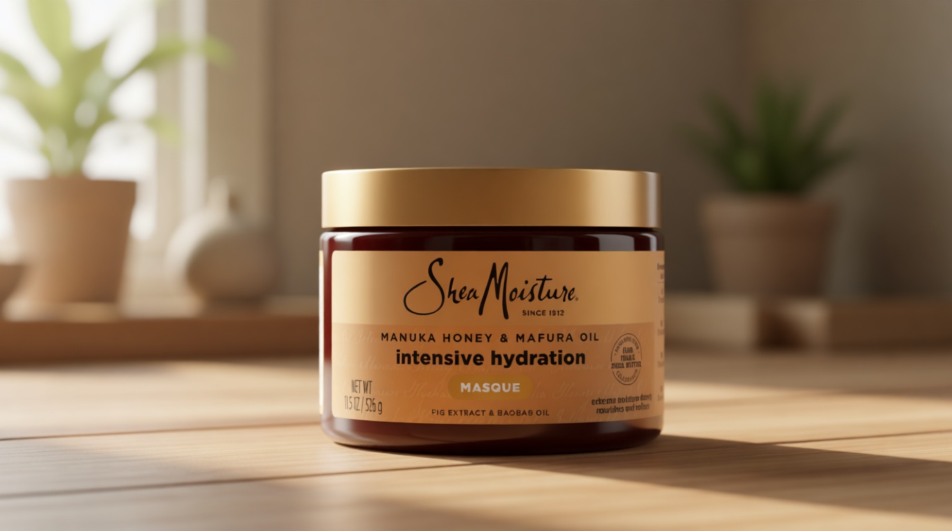 SheaMoisture Intensive Hydration Hair Masque Manuka Honey & Mafura Oil For Dry, Damaged Hair Deep Conditioning Hair Treatment 11.5 oz