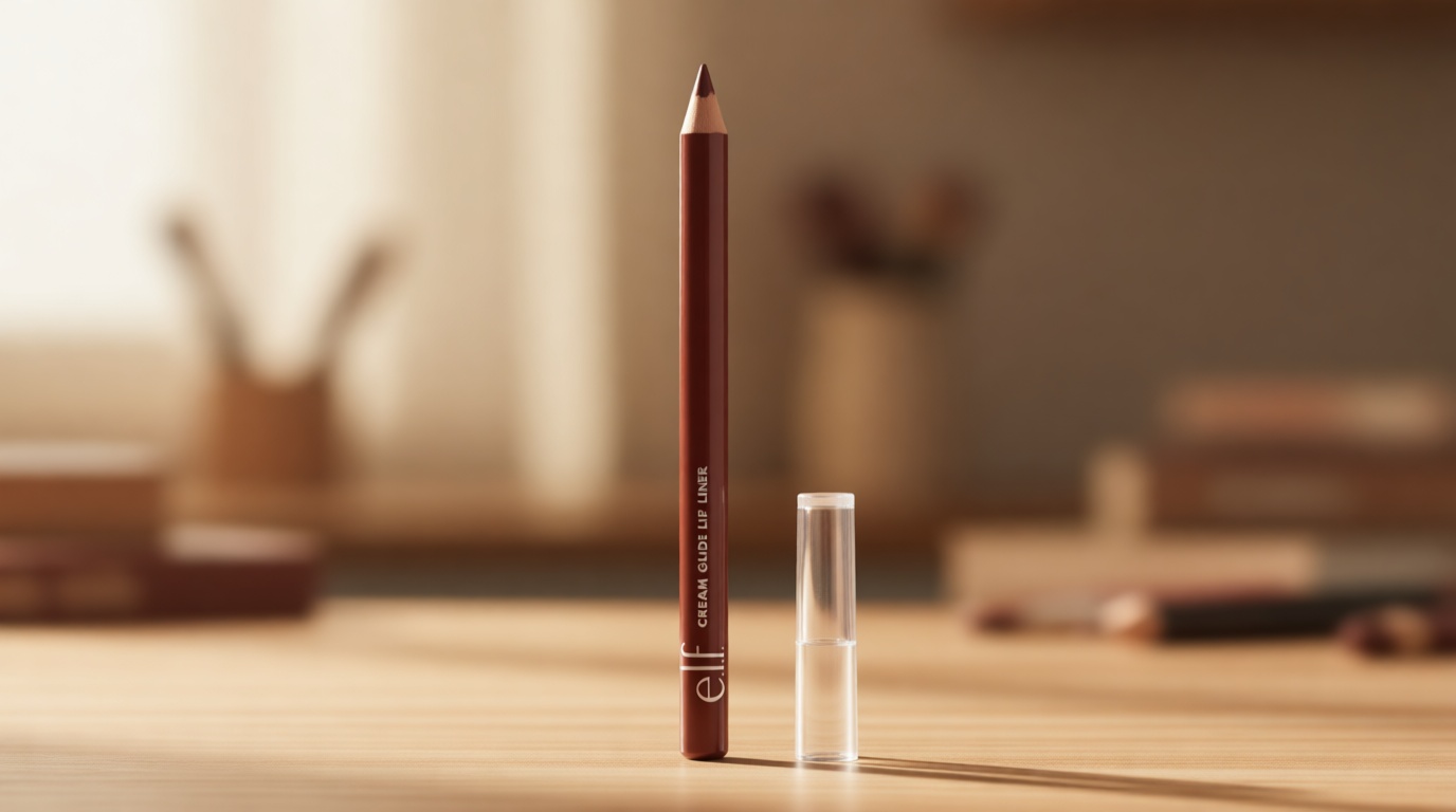 e.l.f. Cream Glide Lip Liner, Highly-Pigmented Pencil For Shaping & Sculpting Lips, Semi-Matte Finish, Vegan & Cruelty-Free, Mauve Aside