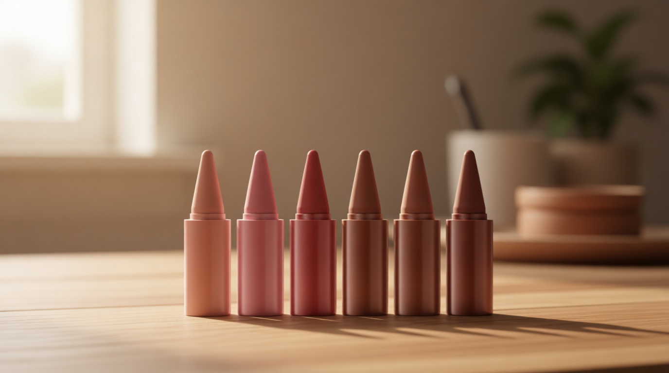6 Pcs Gradient Lip Liner and Lipstick Combo Set - 2-in-1 Ombre Lipstick & Brown Lip Liner Duo - Waterproof, Long-Lasting, Matte Finish - Smudge-Proof, Full Coverage Lip Kit for Fuller & Plumper Lips