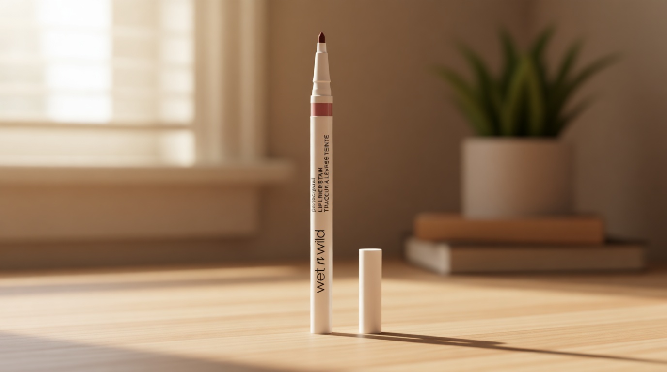 wet n wild Perfect Pout Lip Liner Stain, Long-Lasting Transfer-Proof Formula with Blade-Like Applicator for Precision & Full Lip Coverage, Vegan & Cruelty-Free - Nude Tights
