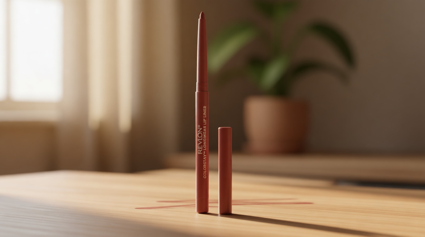 Revlon Colorstay Lip Liner Makeup with Built-in-Sharpener, Longwear Rich Colors, Smooth Application, 630 Nude, 0.01 oz