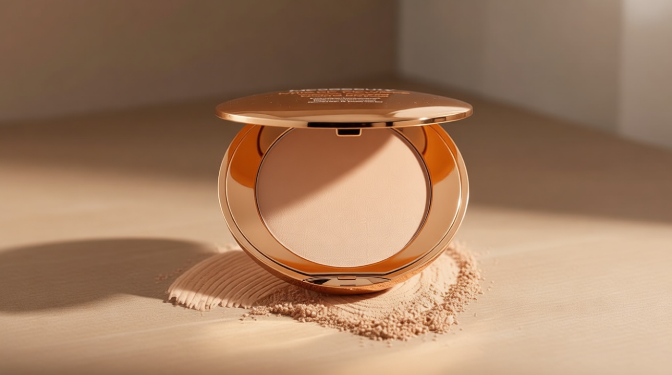 MCoBeauty Miracle Flawless Pressed Powder - 1 Light - Soft Focus Blurring, Finishing & Setting Powder - Face Makeup Compact with Rose Flower Extract Sweet Almond Oil - Vegan & Cruelty Free