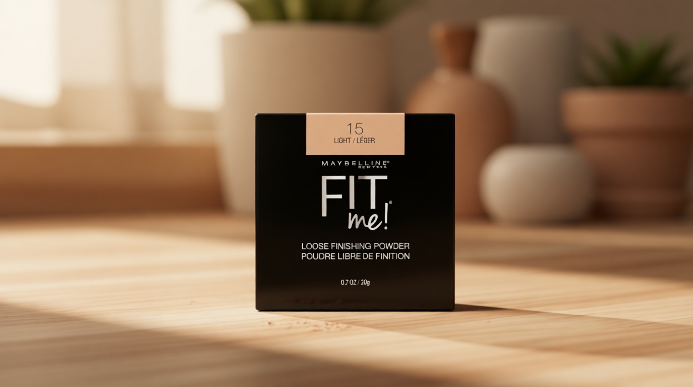 Maybelline Fit Me Loose Setting Powder, Face Powder and Finishing Makeup, Light, 1 Count