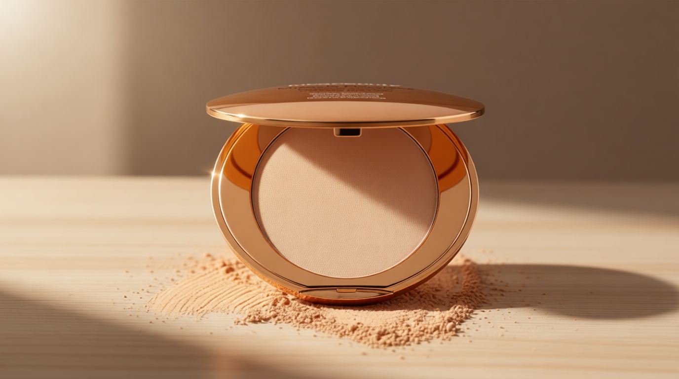 MCoBeauty Miracle Flawless Pressed Powder - 1 Light - Soft Focus Blurring, Finishing & Setting Powder - Face Makeup Compact with Rose Flower Extract Sweet Almond Oil - Vegan & Cruelty Free