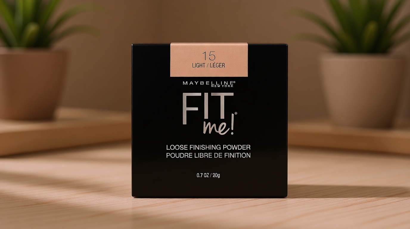 Maybelline Fit Me Loose Setting Powder, Face Powder and Finishing Makeup, Light, 1 Count