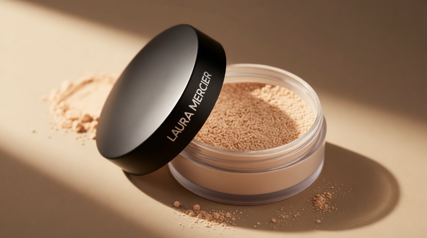 Laura Mercier Translucent Loose Setting Powder, 24HR Shine Control, Soft Matte Finish, Long-Lasting Wear, Normal to Oily Skin, 4 Shades for Virtually All Skin Tones, Artistry Icons Set