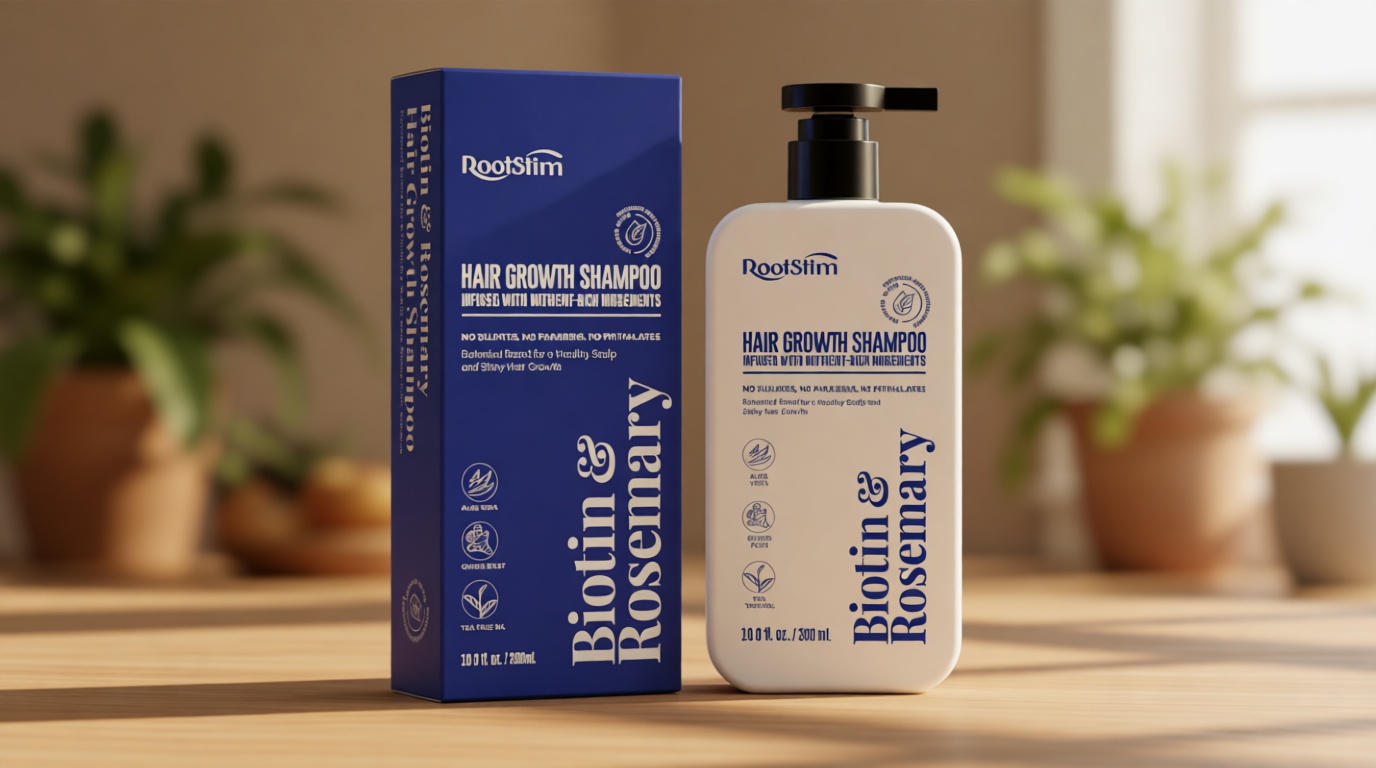 Biotin & Rosemary Shampoo for Hair Growth: Hair Loss Shampoo for Thinning Hair Infused with Natural Nutrient Rich Ingredients for Hair thickening Sulfate Free 10 fl oz
