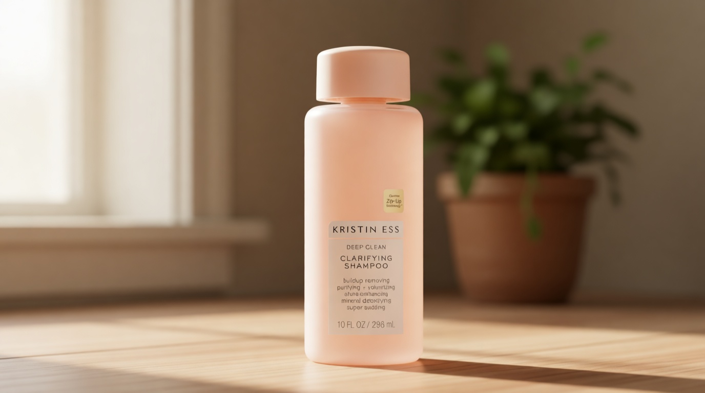 Kristin Ess Deep Clean Clarifying Shampoo for Oily Hair & Build Up | Detox Purifying + Cleansing Oily Hair Treatment - Sulfate Free + Vegan - Product for Thick, Curly + Color Treated Hair