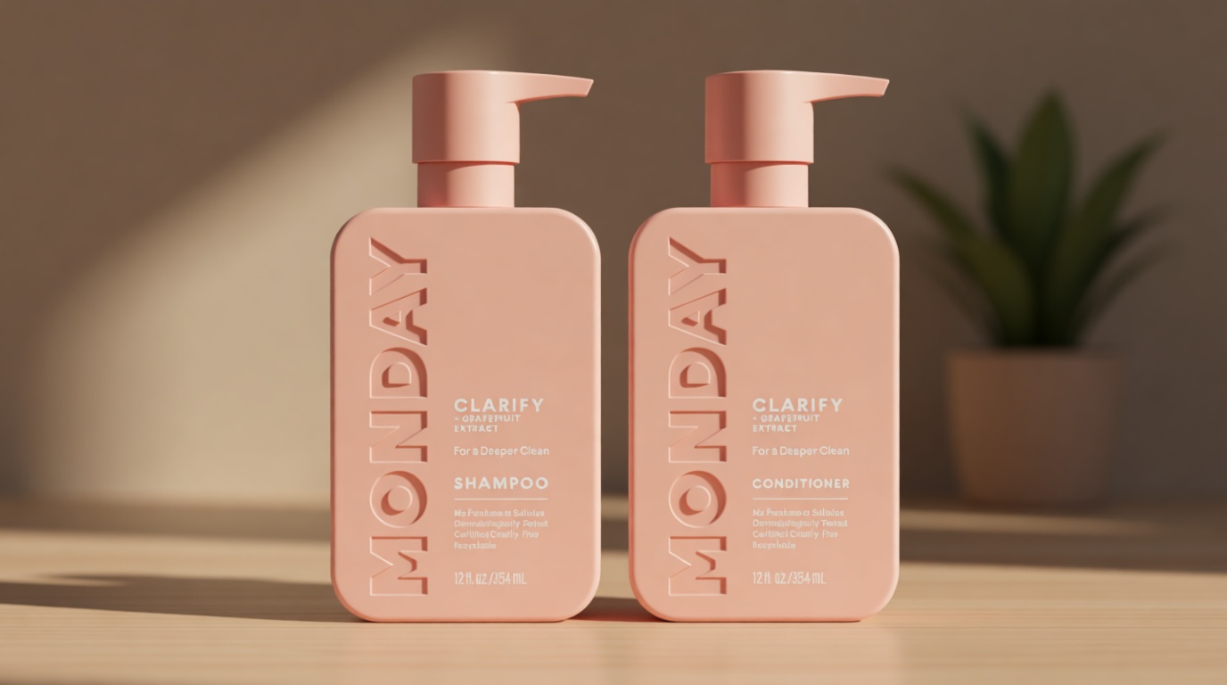 MONDAY HAIRCARE Clarify Shampoo and Conditioner Set 12 oz for Oily Hair Made with Grapefruit Extract, Coconut Oil, Shea Butter, Vitamin E and Pro-Vitamin B5