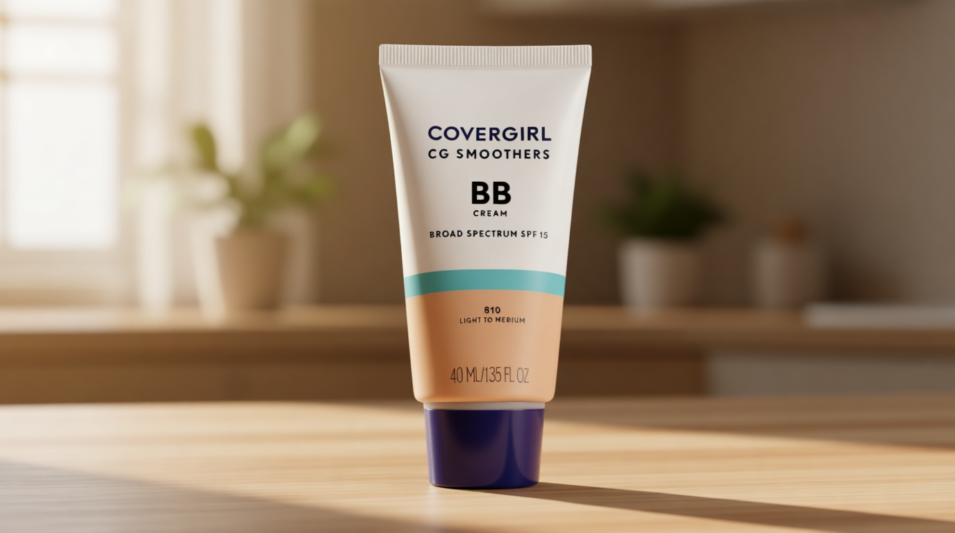 COVERGIRL Smoothers Lightweight BB Cream, 1 Tube (1.35 Ounce), Light to Medium 810 Skin Tones, Hydrating BB Cream with SPF 21 Sun Protection (Packaging May Vary)