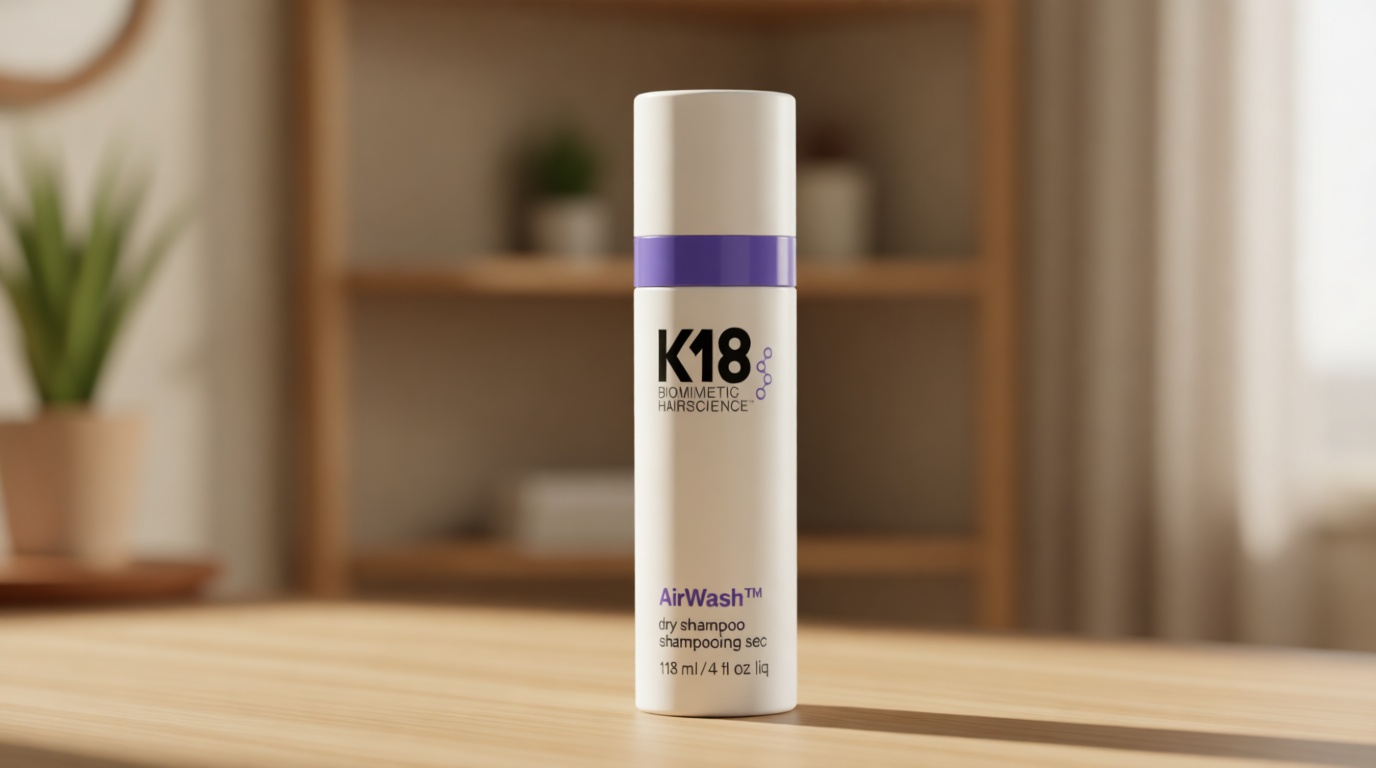 K18 AirWash™ Dry Shampoo, Non-Aerosol, Balances Scalp & Controls Excess Oil Production