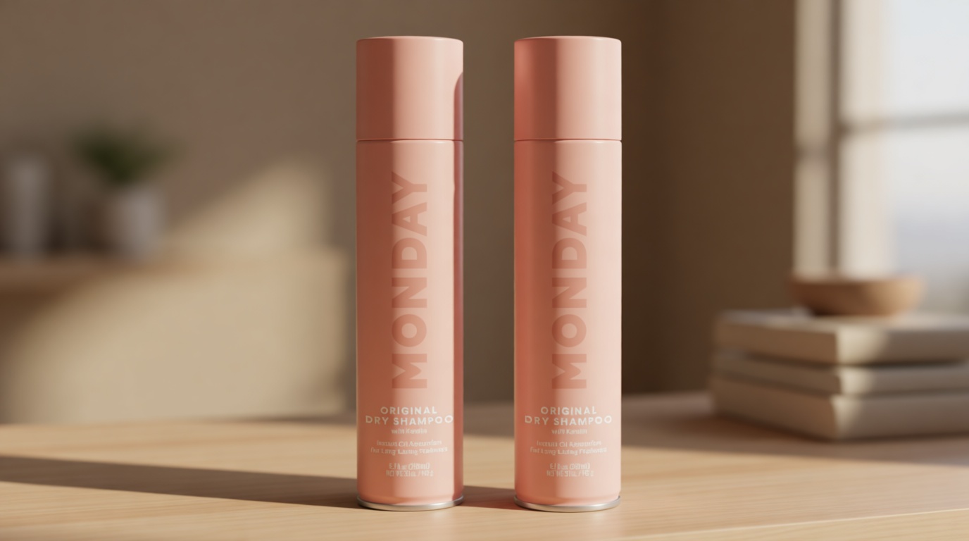 MONDAY HAIRCARE ORIGINAL Dry Shampoo with Keratin, oil-absorbing for All Hair Types 200 mL, Dual Pack