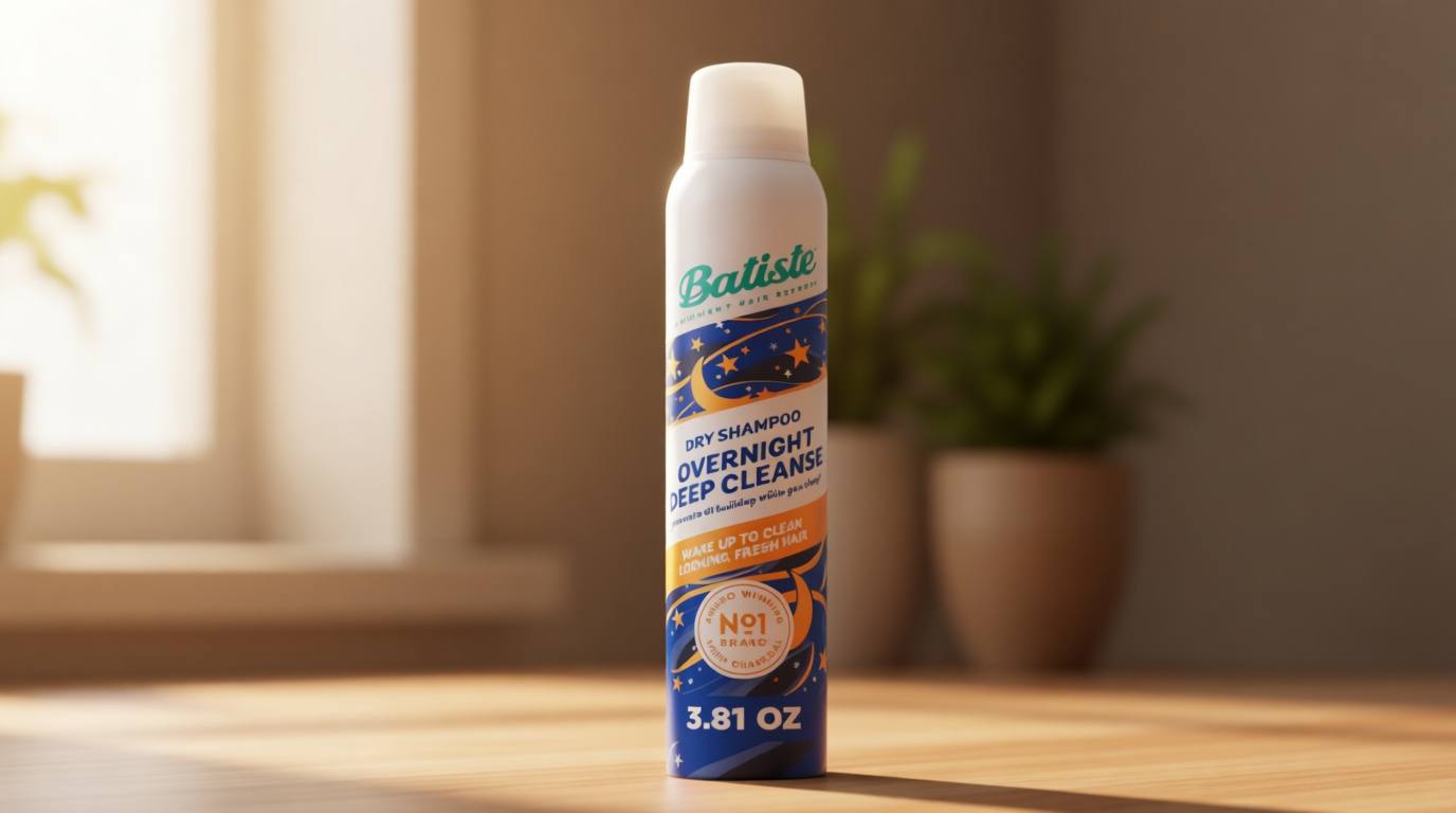 Batiste Overnight Deep Cleanse Dry Shampoo, Wake up to Beautiful Hair by Preventing Oil Build-up, 3.81 oz