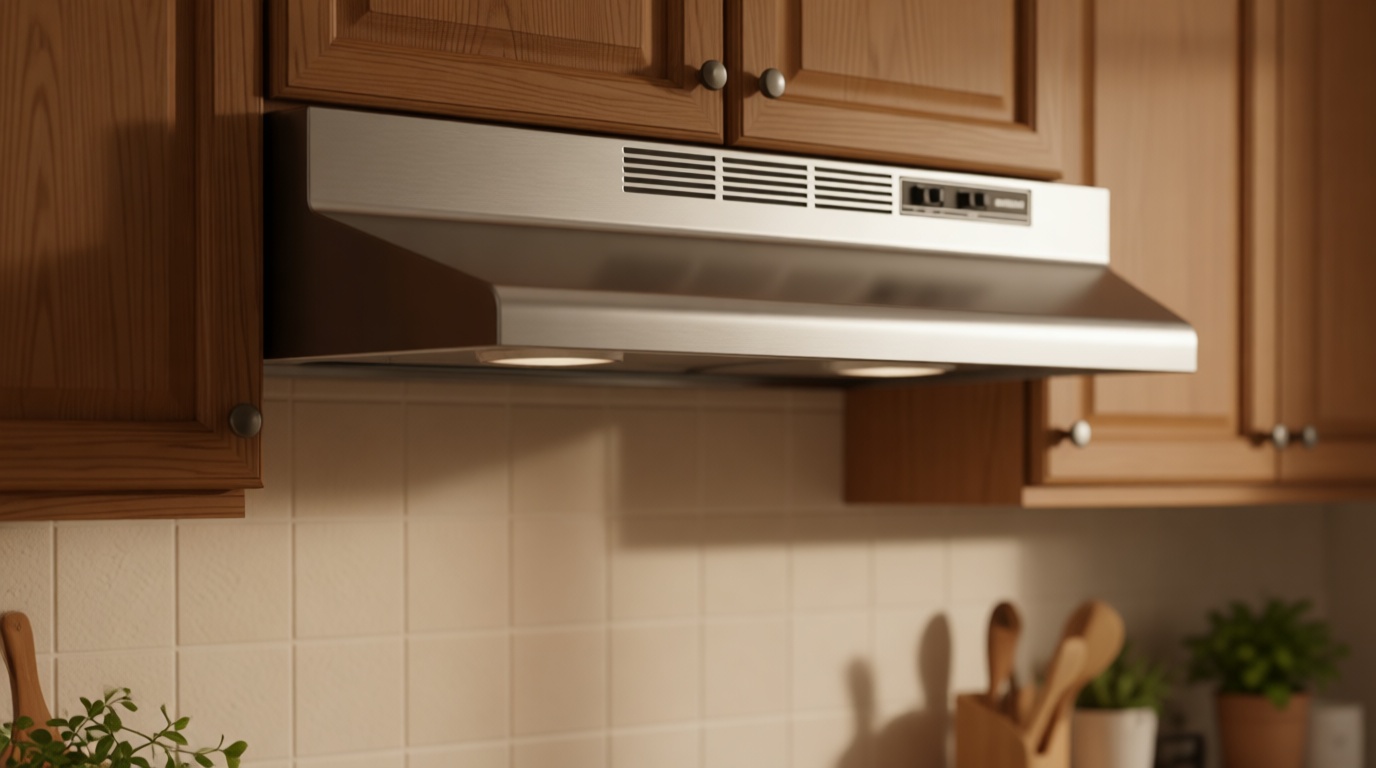 Broan-NuTone 413004 Non-Ducted Ductless Range Hood with Lights Exhaust Fan for Under Cabinet, 30-Inch, Stainless Steel