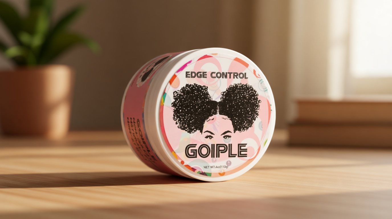 Goiple Edge Control Wax for Women Strong Hold Non-greasy, Edge Wax Styling Gel for Black Women Hair No Flaking, White Residue, Shine and Smooth Strawberry Scent 4oz