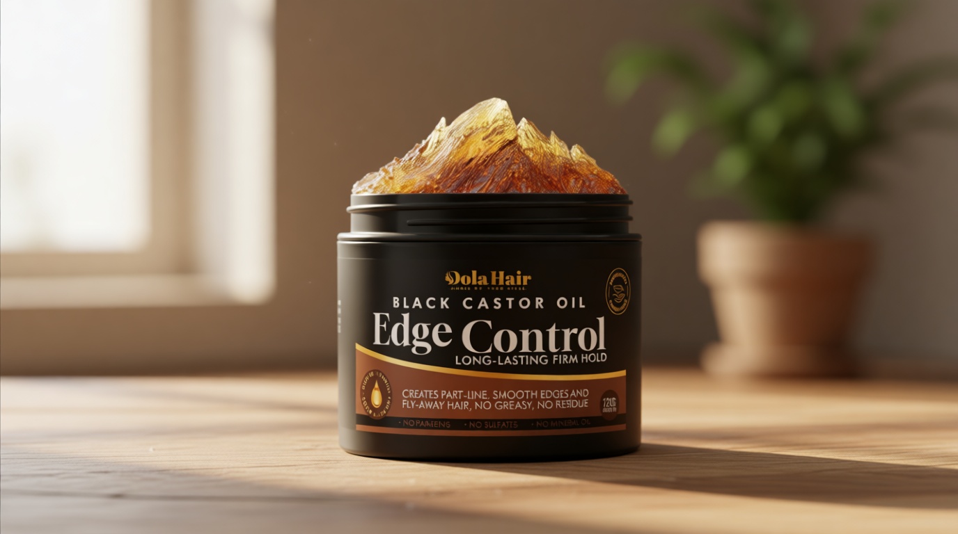 Edge Control Gel for Women Strong Hold Hair Braiding Gel Firm Hold, Hair Styling Wax Natural Edge Lock & Fixer for Women & Men Non-Greasy No Flaking (Edge Control Gel 4.2 Oz)