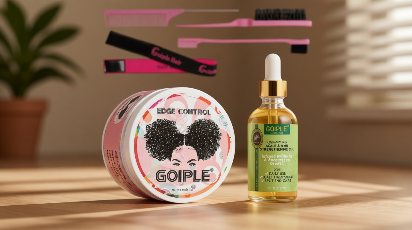 WOZUTUNT Edge Control Wax, Hair Styling Product, Strong Hold Non-greasy Edge Control Gel, Edge Wax, Rosemary Oil for Hair Growth, for Black Hair, Includes Edge Brush, 4 oz