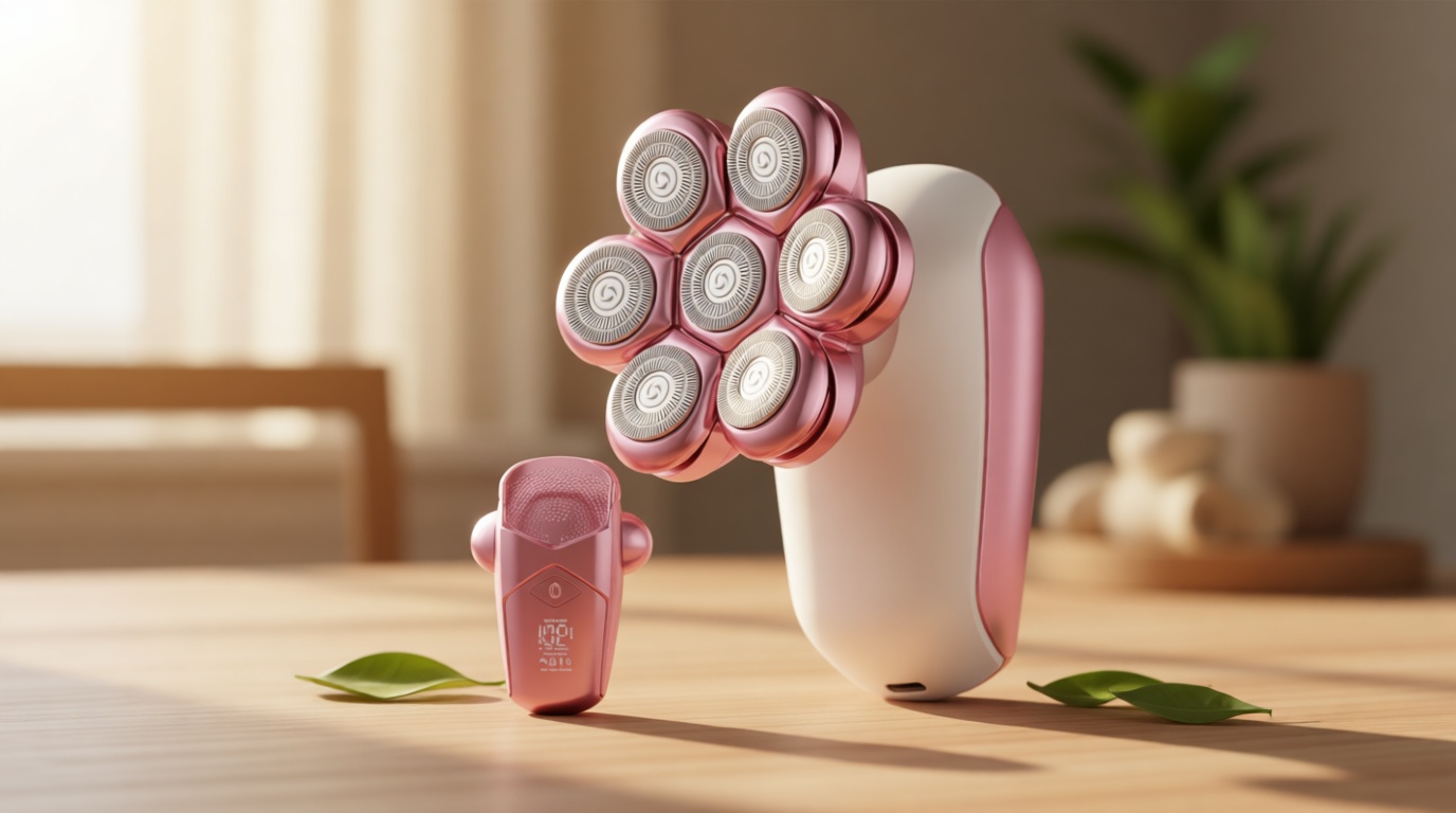 SHPAVVER Electric Razors for Women Legs: Rechargeable Electric Shavers for Body - Waterproof Wet Dry Hair Remover for Lady Face Underarms Public (Glossy Pink)