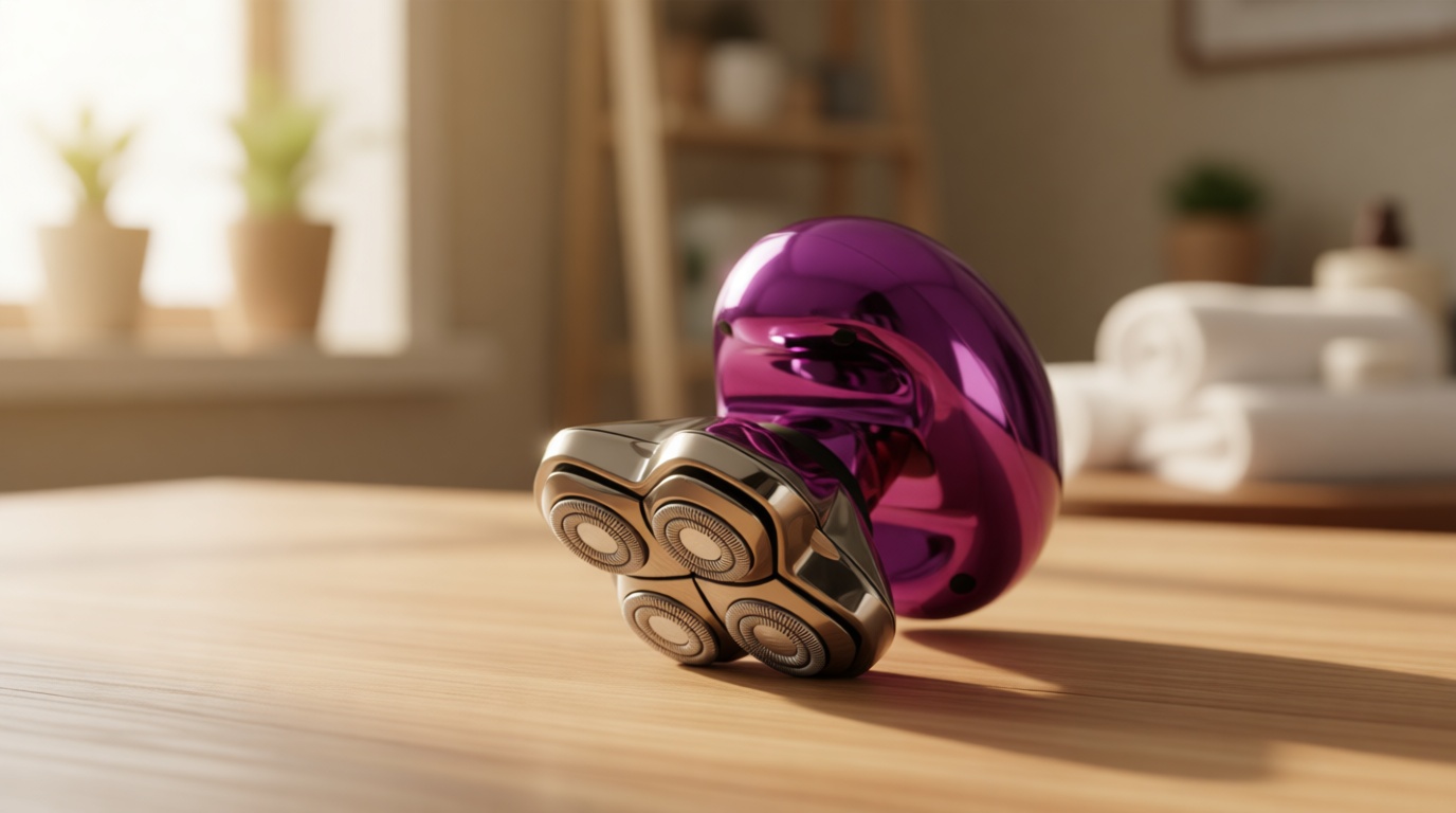 Skull Shaver Butterfly Kiss PRO - Women's Electric Shaver for Bikini Line, Legs & Body - Wet & Dry Use - Ergonomic, Hypoallergenic Blades - 60 Minutes Cordless Use - Purple