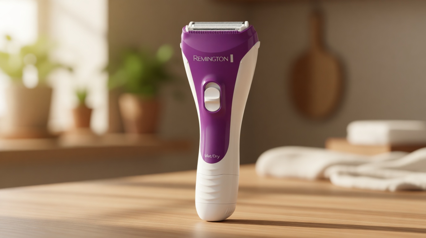 Remington Smooth & Silky Electric Shaver for Women, 3-Blade Battery Operated Foil Shaver and Bikini Trimmer, Shave Wet or Dry