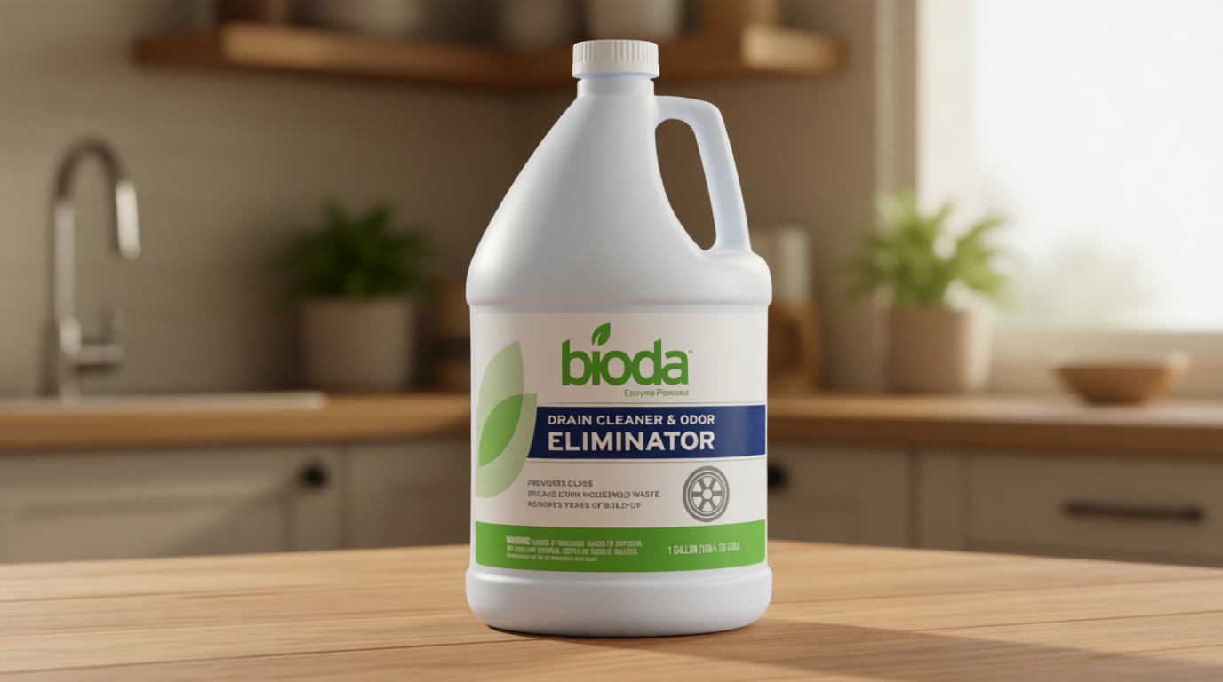 Bioda Professional Strength Enzyme Drain Cleaner, Septic Safe Drain Odor Eliminator, Smell Eliminator