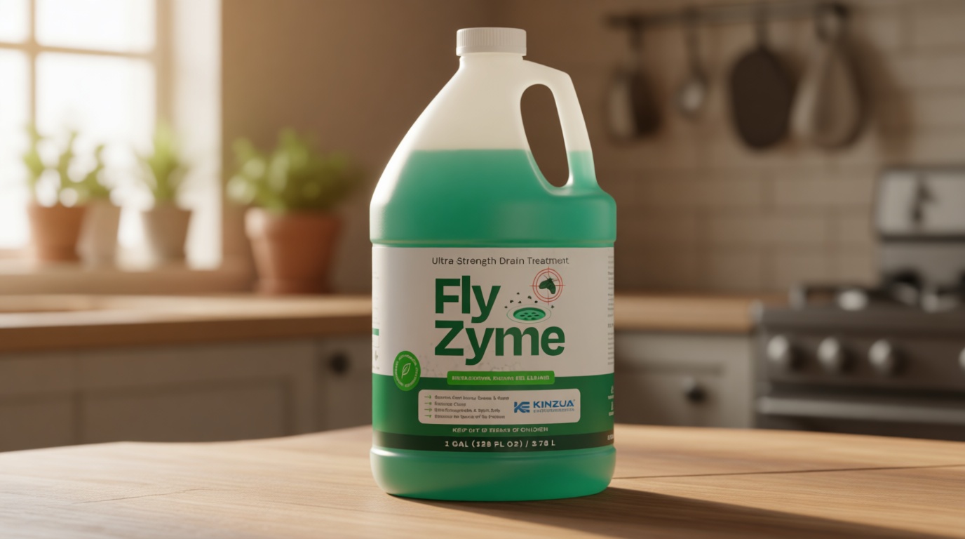 Fly-Zyme, Highly Concentrated Enzyme Drain Cleaner for Pipes, Drain Gel for Fruit Flies, Organic Waste Degrader & Odor Neutralizer, 1 Gallon