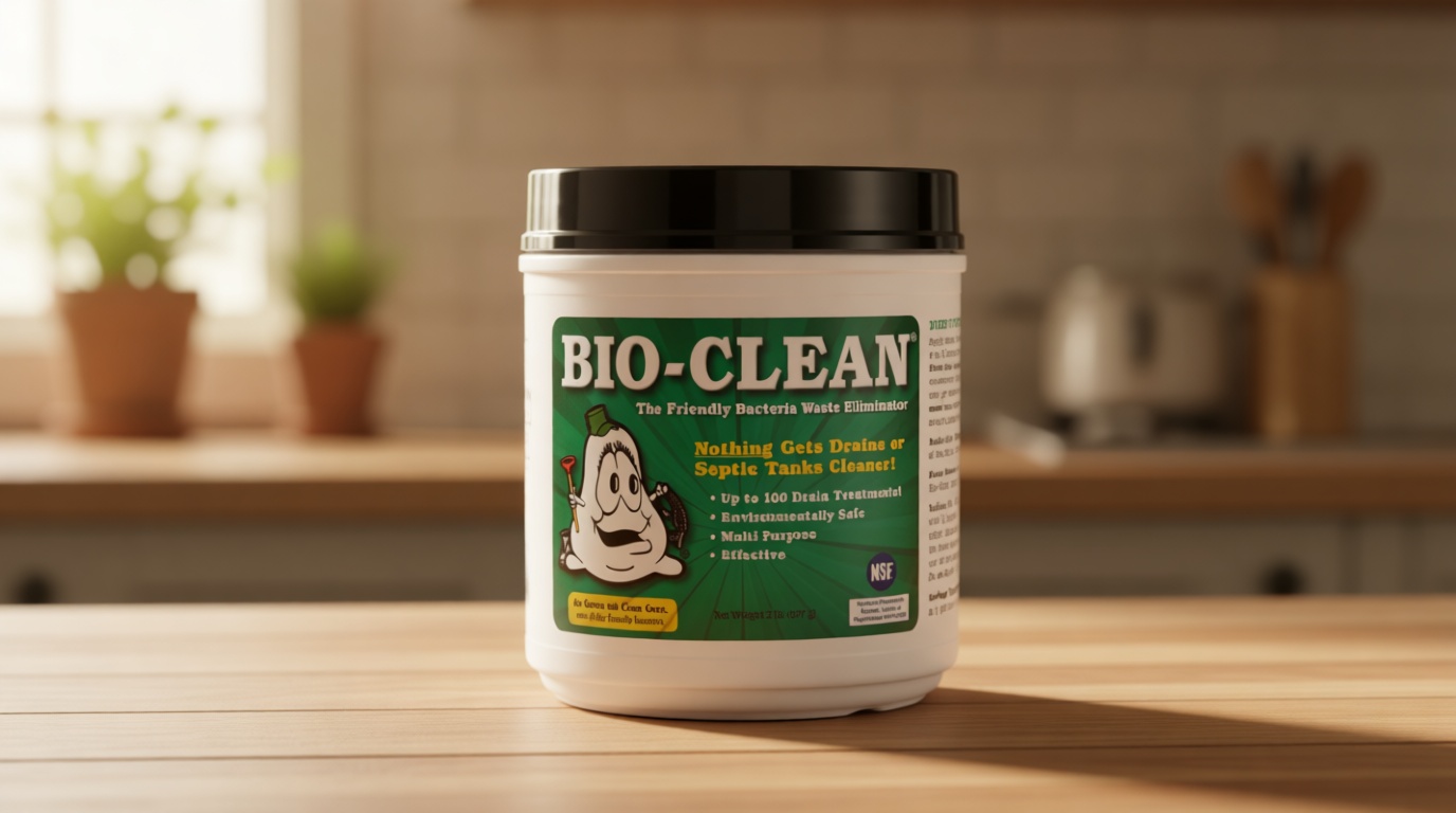 Bio-Clean Drain Septic 2# Can Cleans Drains- Septic Tanks - Grease Traps All Natural and 100% Guaranteed No Caustic Chemicals! Removes fats Oil and Grease, Completely Cleans Your System.