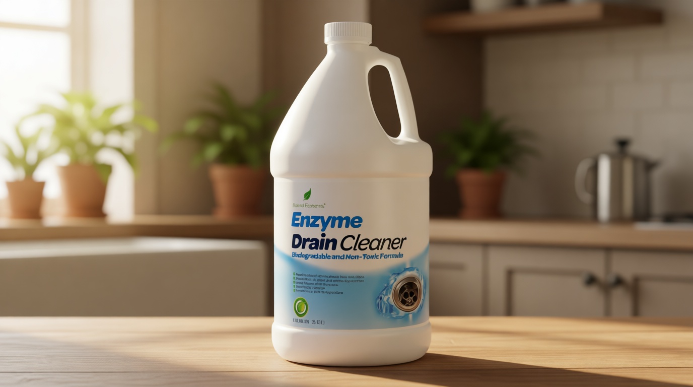 Natural Elements Enzyme Drain Cleaner | Digest Grease, Fats, and Paper Buildup in Drains, Septic Tanks, Grease Traps, Pipes (1 Gallon)