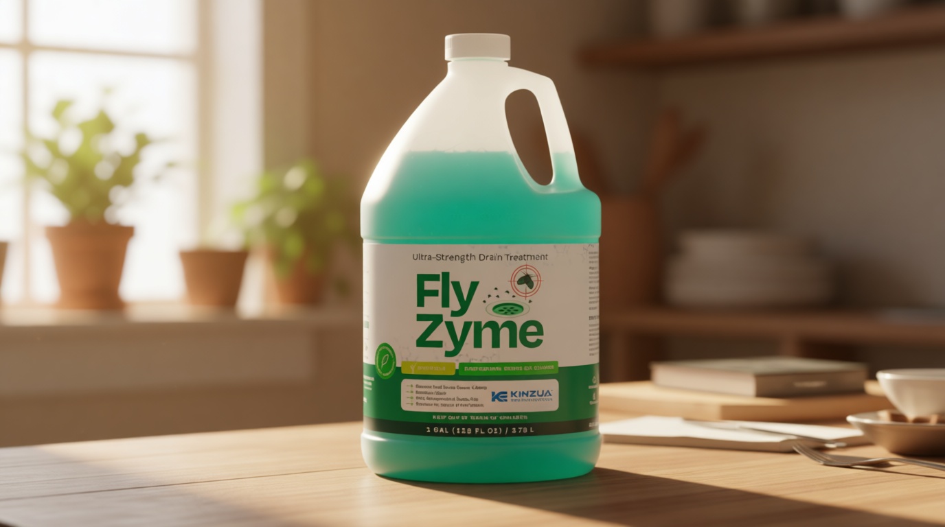 Fly-Zyme, Highly Concentrated Enzyme Drain Cleaner for Pipes & Fruit Flies, Citronella Scented Organic Waste Degrader & Odor Neutralizer, 1 Gallon