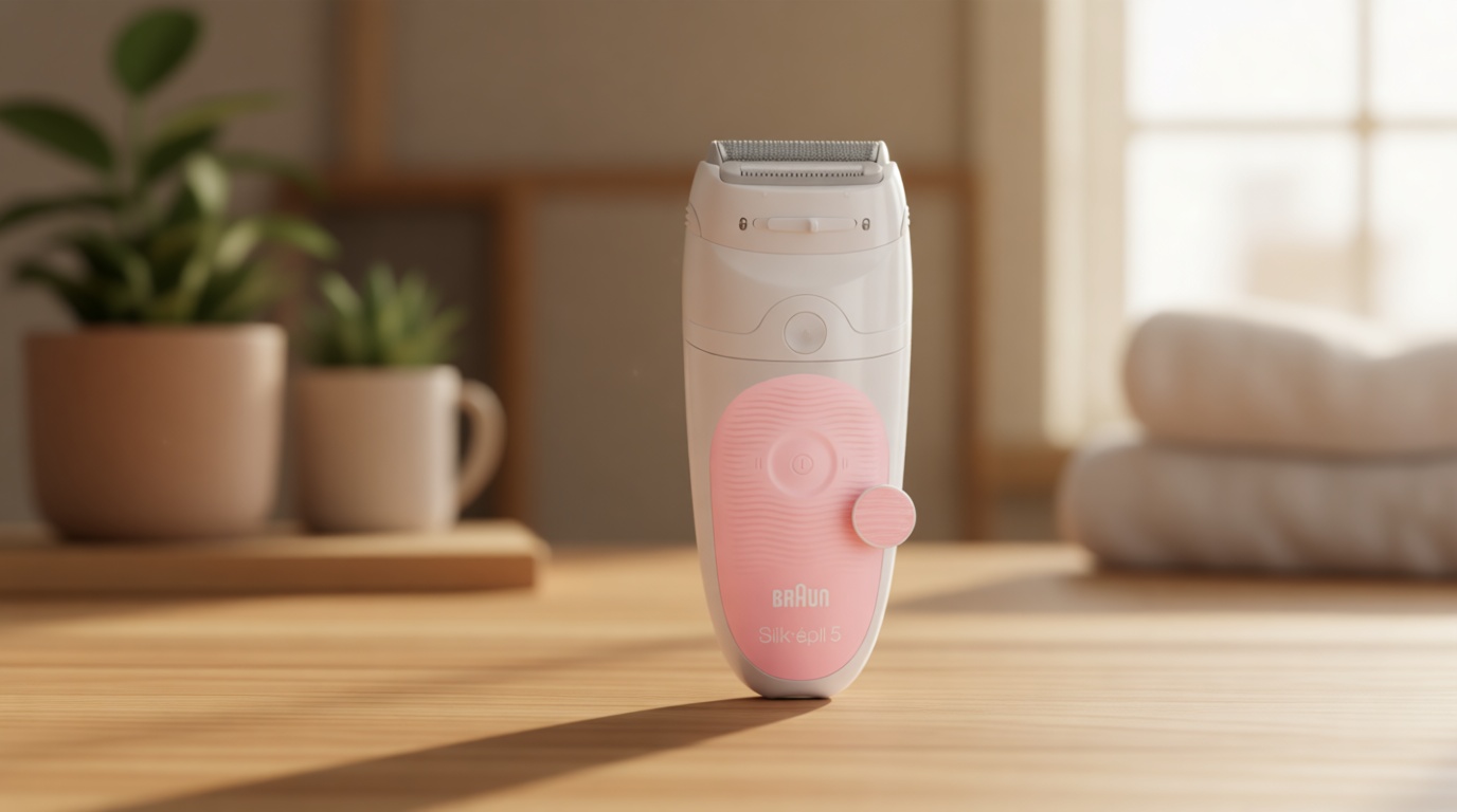 Braun Epilator Silk-épil 5 5-620, Hair Removal Device, Epilator for Women, Shaver & Trimmer, Cordless, Rechargeable, Wet & Dry, 6 Piece Set GreenCircle Certified: Certified Energy Savings