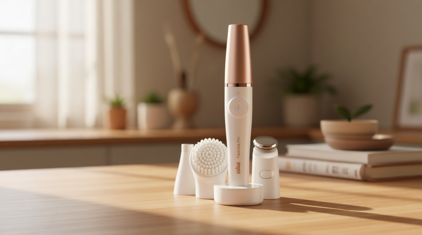 Braun Face Epilator Facespa Pro 911, Facial Hair Removal for Women, Hair Removal Device, 3-in-1 Epilating, Cleansing Brush and Skin Toning with 3 Extras GreenCircle Certified: Certified Energy Savings