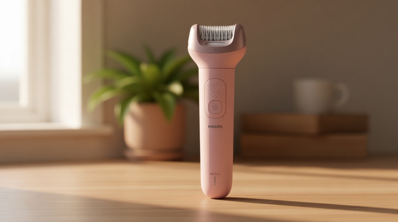 Philips Epilator Series 9000 - Cordless Wet and Dry Electric Epilator, Hair Removal for Legs, Body and Bikini, with ProGuide, 8 Accessories, 60 min. Runtime, Model BRE717/00