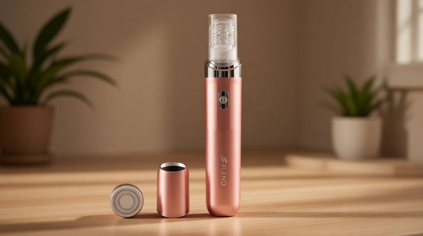 Epilator for Women, 2 in 1 Facial Hair Removal, Electric Lady Shaver with LED Light, Rechargeable Hair Removal Device for Legs, Face, Bikini & Arms, Smooth Epilator Trimmer Travel Kit Set