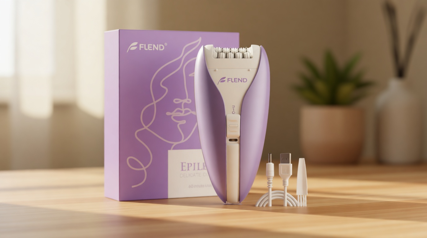 Silent Epilator for Women, 2-Speed Facial & Body Hair Remover, Smooth Glide Technology, for Face, Legs, Bikini & Arms