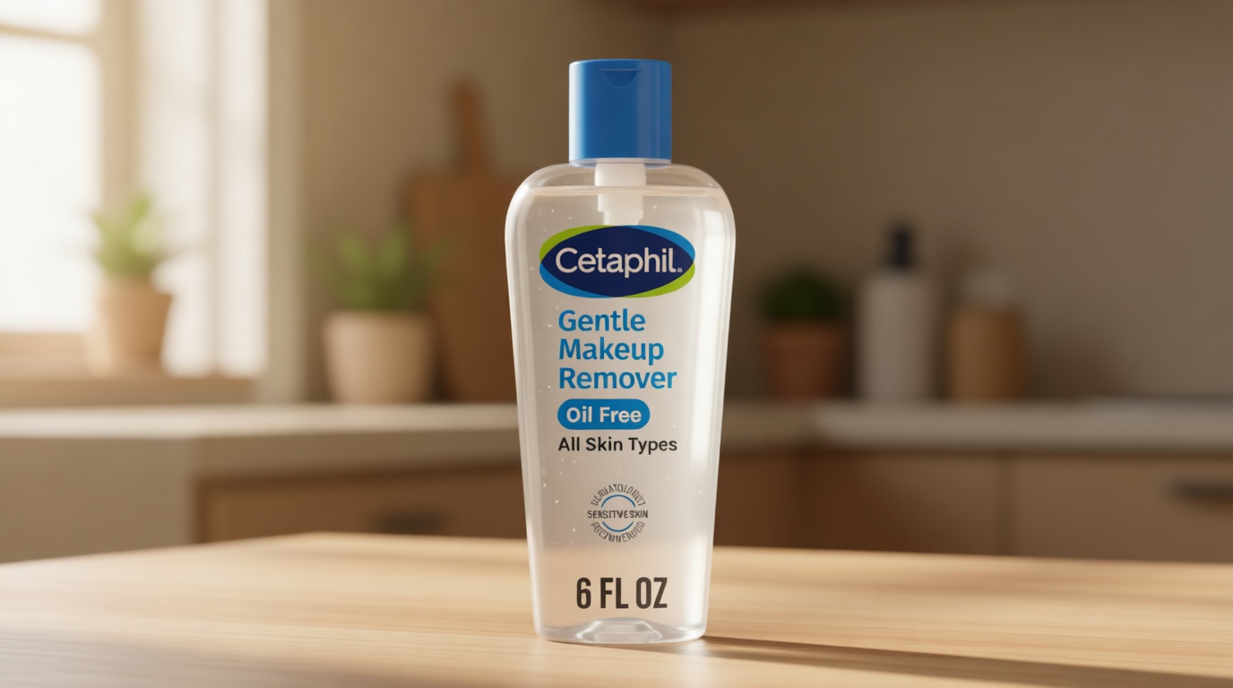 Cetaphil Gentle Waterproof Makeup Remover, Oil-Free Formula Suitable for Sensitive Skin, 6.0 Fluid Ounce