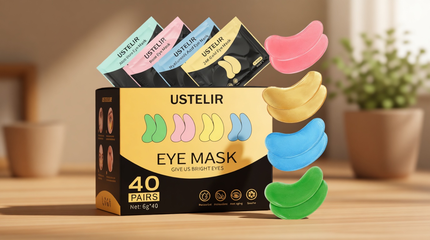 Under Eye Patches, 40 Pairs Eye Mask for Dark Circles, Puffy Eyes, Undereye Bags,Wrinkles,Eye Mask Patches with 24K Gold, Hyaluronic Acid,Rose & Aloe Vera, Eye Treatment Skin Care for Men & Women Gift