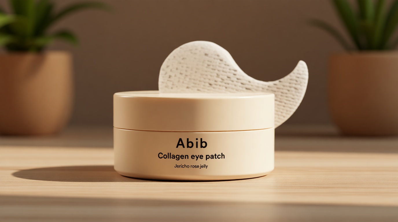 Abib Collagen Peptide Eye Patches for Wrinkles & Fine Line with Jericho Rose Jelly, 60 Count, Korean Skin Care