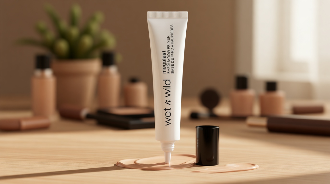 wet n wild Megalast Eyeshadow Primer, lightweight formula, inflused with Vitamin E