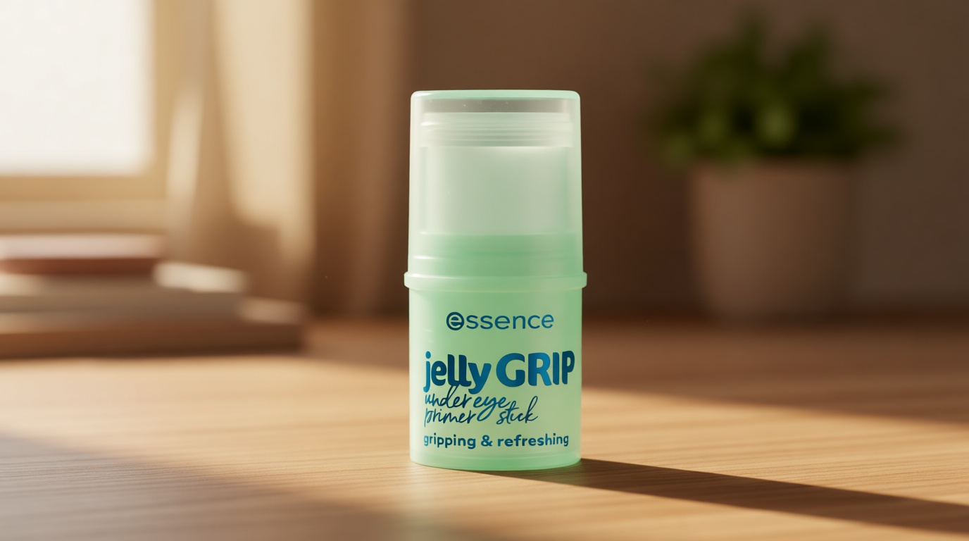 essence | Jelly Grip Under Eye Primer Stick | Hydrates, Cools & Grips for a Crease-Free Finish | Infused with Hyaluronic Acid and Panthenol | Vegan & Cruelty Free ClimatePartner certified