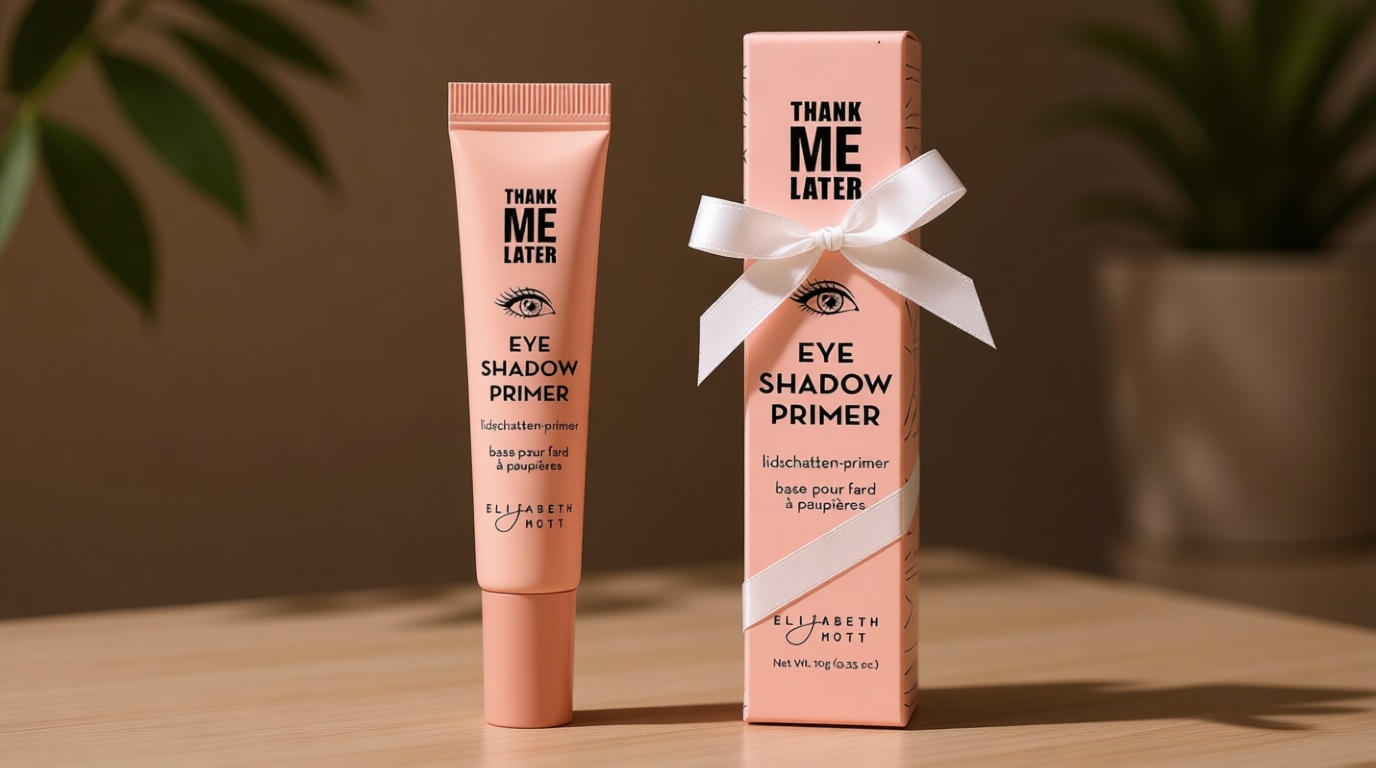 Elizabeth Mott Thank Me Later Eye Primer - Long-Lasting, Eyeshadow Primer Base for Oily Lids & Crease-Free Wear - Smudge-Proof, Lightweight, Cruelty-Free - 10g