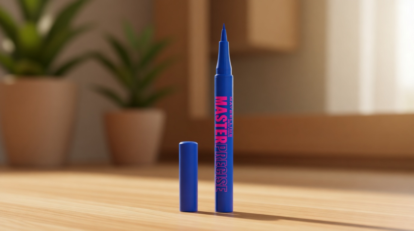 MAYBELLINE Master Precise All Day Liquid Eyeliner, Waterproof Eyeliner Makeup for up to 30HR Wear, Cobalt Blue, 1 Count