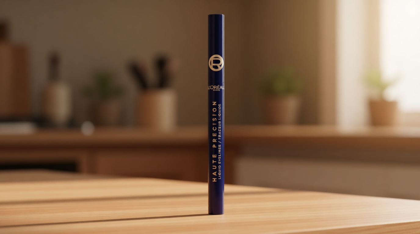 L'Oreal Paris Haute Precision Waterproof Liquid Eyeliner, Smudge-Proof Eye Liner with Micro-Tip, for up to 28HR Eye Makeup Wear, 030 Blue Suede