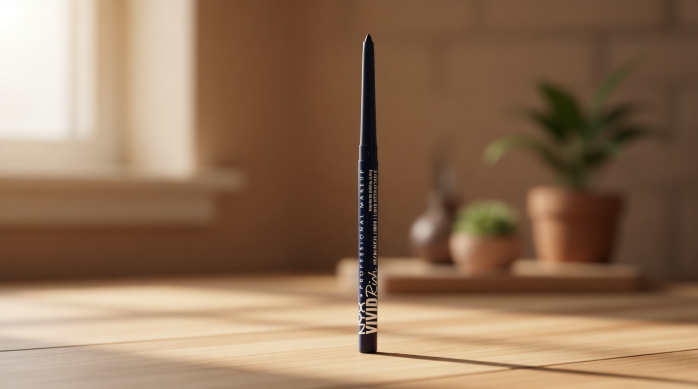 NYX PROFESSIONAL MAKEUP Mechanical Eye Pencil, Vivid Rich Mechanical, Creamy Retractable Eyeliner - Sapphire Bling, Deep Blue Eyeliner