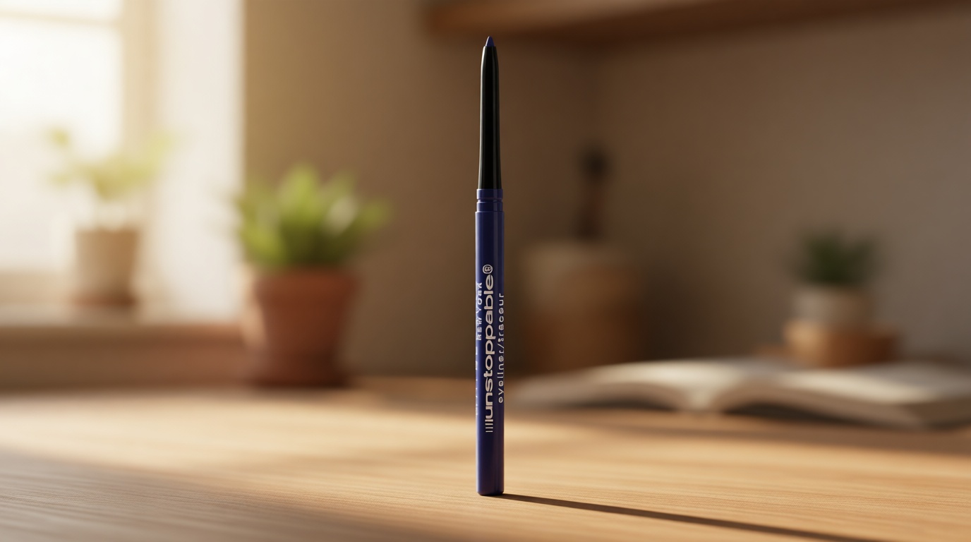 Maybelline Unstoppable Waterproof Mechanical Blue Eyeliner Pencil, Easy to Apply, Smooth Glide, Up to 24 Hour Wear, Sapphire