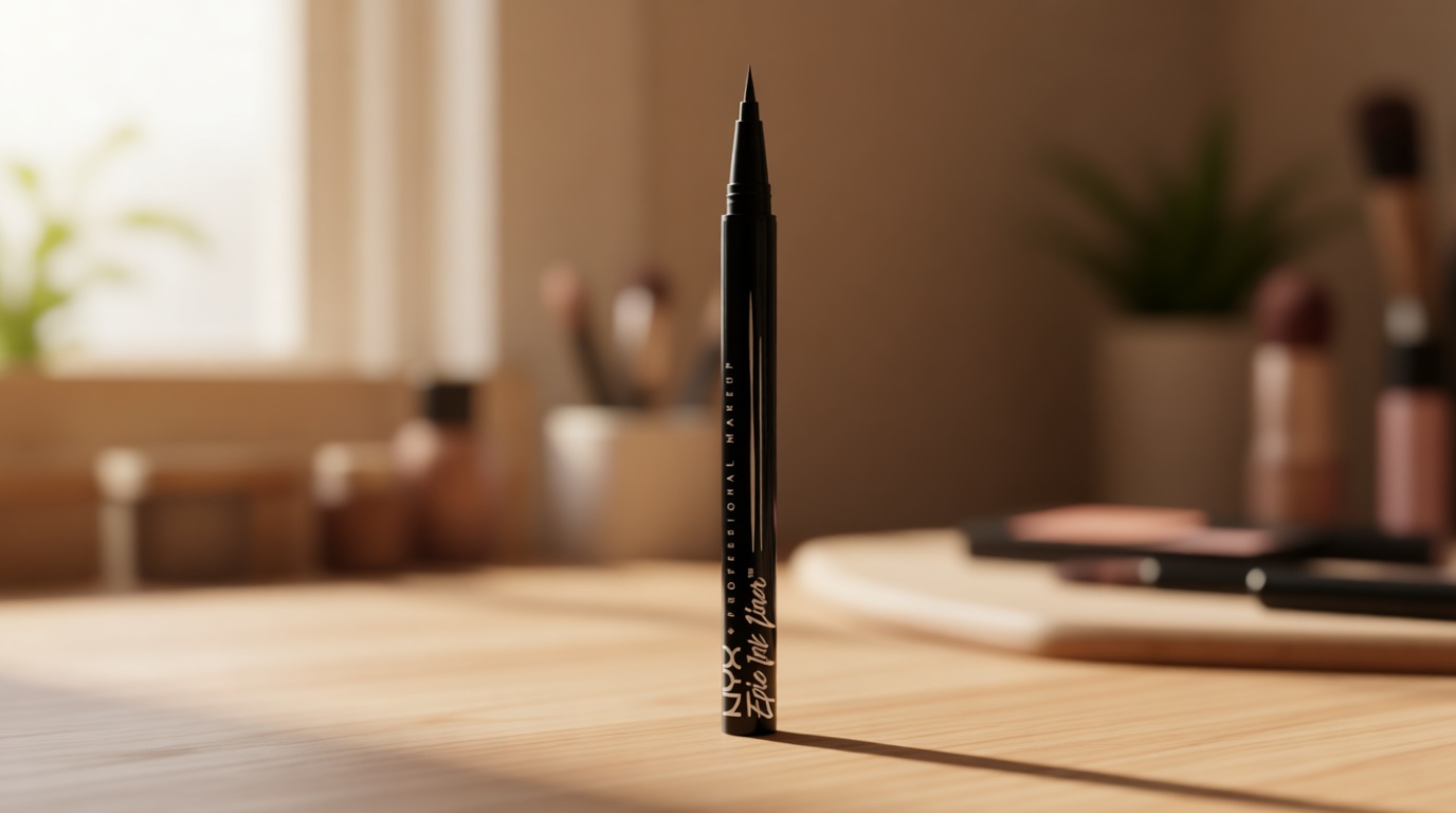 NYX PROFESSIONAL MAKEUP Epic Ink Liner, Waterproof Liquid Eyeliner - Black, Vegan Formula