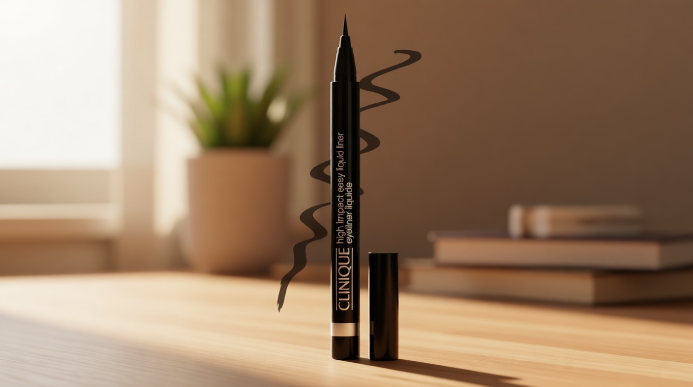 Clinique High Impact Easy Liquid Eyeliner | Waterproof, Long Lasting, Smudge Resistant + Safe For Sensitive Eyes