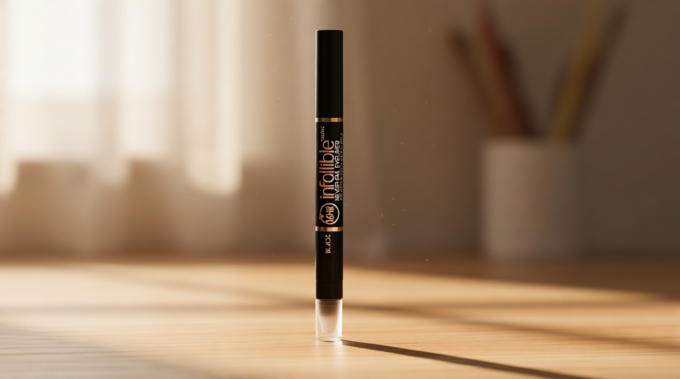 L'Oreal Paris Makeup Infallible Never Fail Original Mechanical Pencil Eyeliner with Built in Sharpener, Black, 0.008 oz., 1 Count